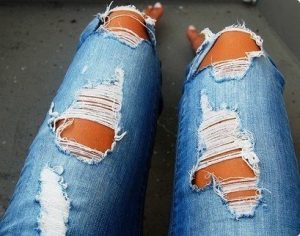 Как порезать джинсы красиво