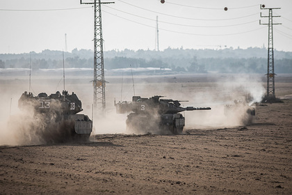 Израиль ответил на атаку палестинцев огнем из танков Merkava