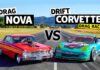Chevrolet Nova 1966 года сразился в дрэге с 950-сильным Corvette. Видео