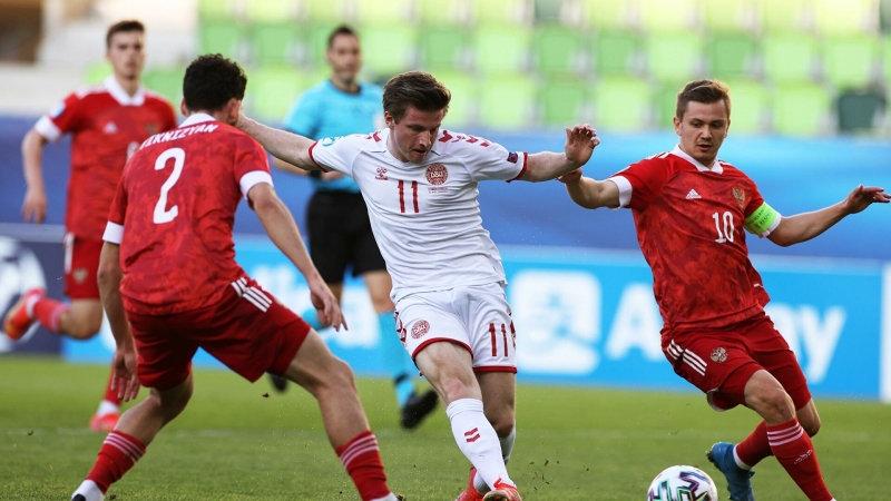 Молодежная сборная России уступила Дании 0:3 и выбыла с чемпионата Европы