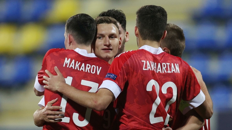 Сборная России по футболу разгромила Исландию на молодежном Евро