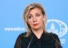 Захарова объяснила отсутствие «прямой агрессии» Запада против России