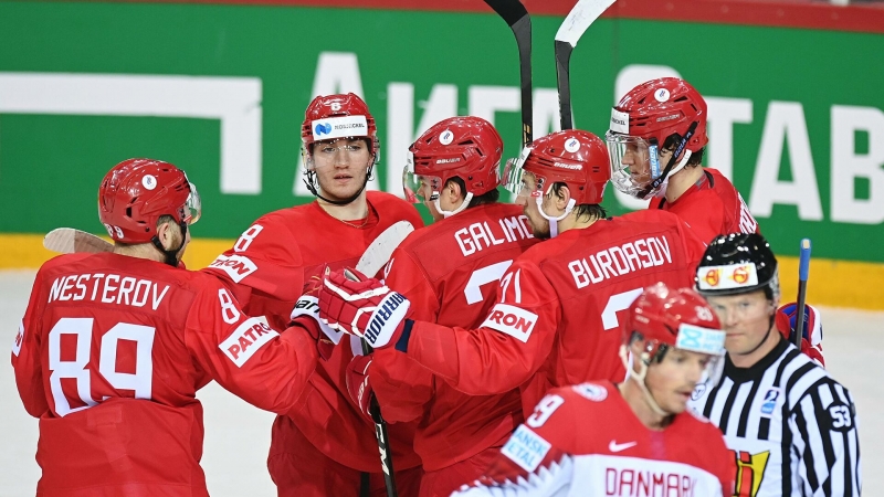 Российские хоккеисты обыграли датчан на чемпионате мира в Риге
