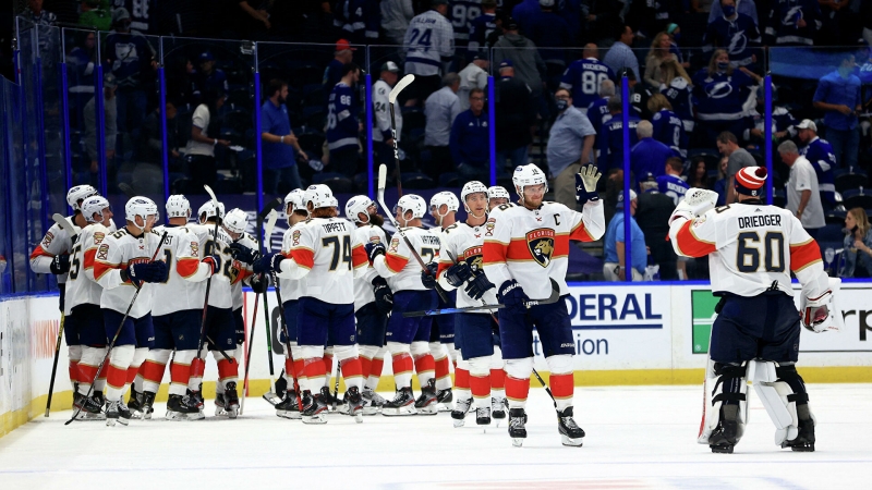 Выход Бобровского помог "Флориде" победить "Тампу" в матче плей-офф НХЛ