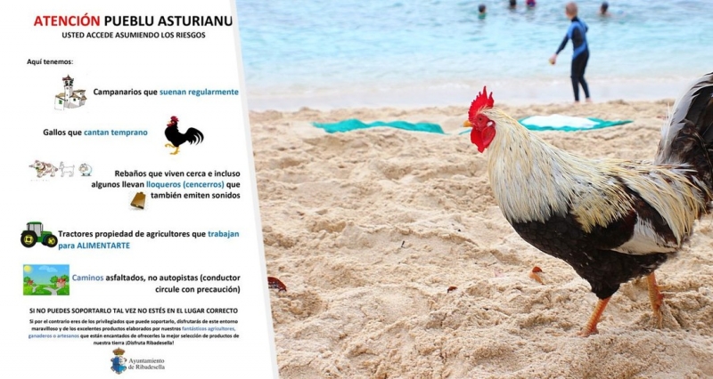 Не нравятся утренние петухи и мычащие коровы – вам здесь не место: деревня установила плакаты для туристов