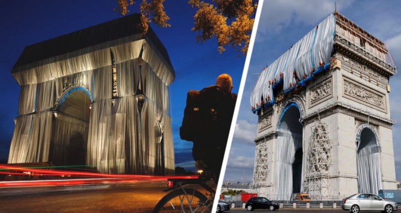 Инсталляция Триумфальной арки Парижа привела туристов в замешательство и посеяла бурю возмущений