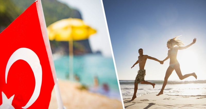 На курортах Турции температура поднялась до аномального значения, туристы заполонили пляжи