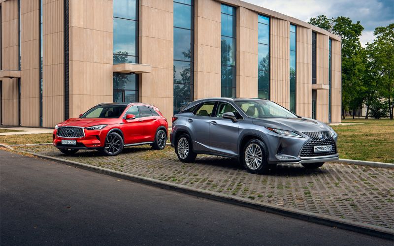 Шик, блеск, острота. Тест-драйв Infiniti QX50 и Lexus RX