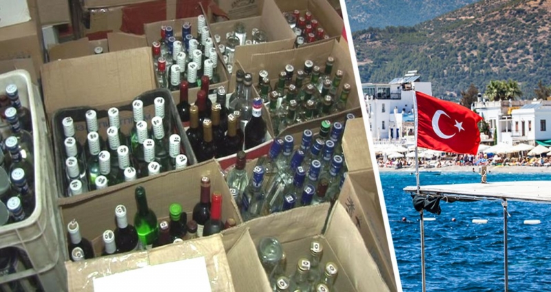 В Анталии накрыли отель, спаивавший туристов поддельным алкоголем: изъято 498 литров опасного зелья