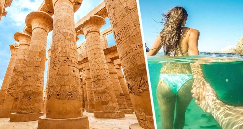 Российские туристы полетели из Шарм-эль-Шейха в Луксор на самолетах