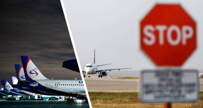 Авиаперевозка российских авиакомпаний сократилась на 30%