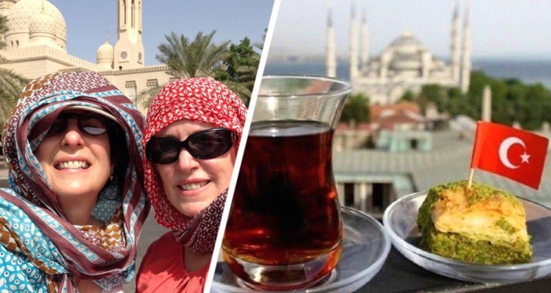 Российская туристка в Турции открыла давно мучающий вопрос: почему турки пользуются двухэтажными чайниками и пьют чай только из стаканов