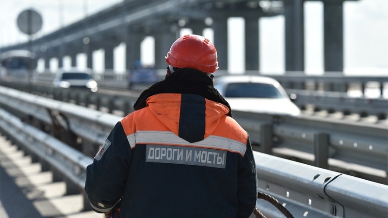 Автодорожную часть Крымского моста частично закроют на ремонт 14 января