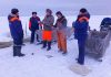 Случаи отрыва льдин с рыбаками участились на Ладожском озере