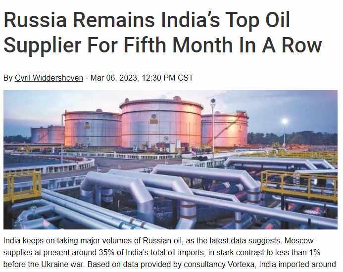 Владимир Карасёв: Индия остаётся крупнейшим покупателем русской нефти